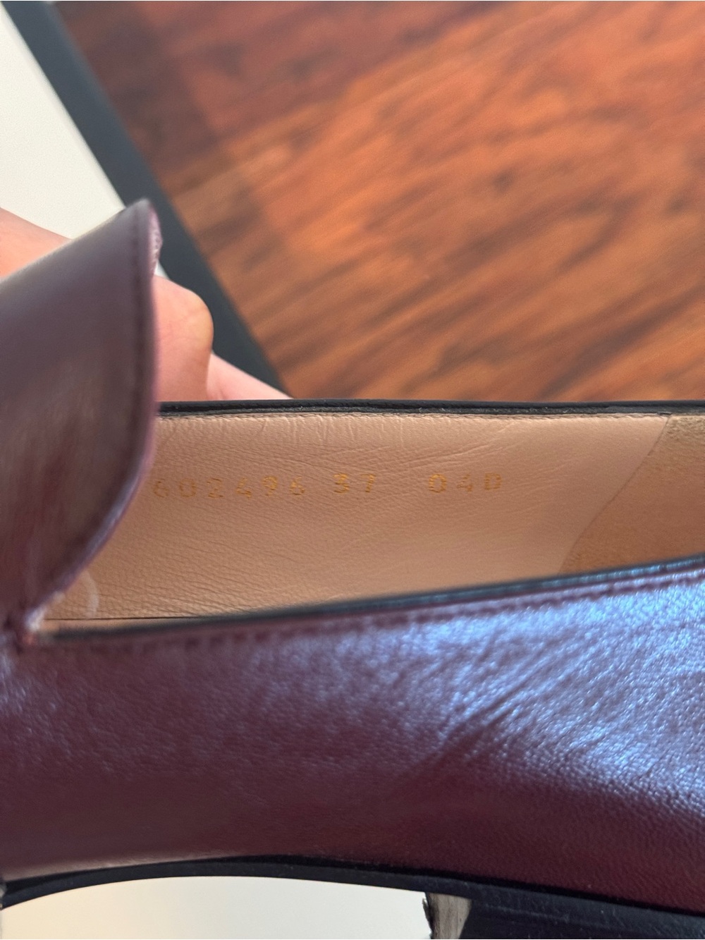 Gucci Malaga Kid Loafers in Vintage Bordeaux - Picture 9 of 11